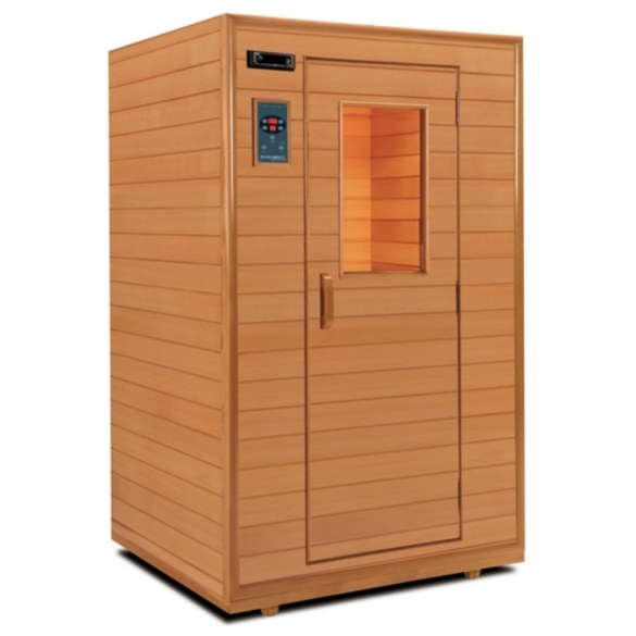 Health Company HCT Traditional Ceder 130 Infraroodcabine met sterrenhemel HCT130STER